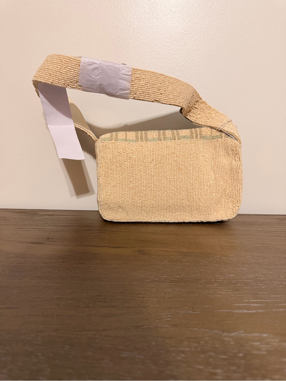 Fall Beaded Pumpkin Crossbody Bag in Cream and Orange - Picture 5 of 5
